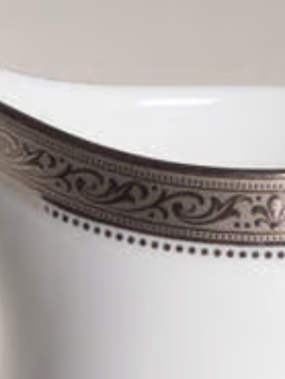 Noritake sugar bowl & lid vintage signature platinum fine porcelain silver trim